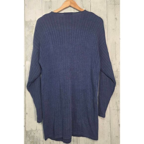 VTG Brooks Brothers Linen Blend Button Front Deep V Cardigan Sz. M - Picture 3 of 6